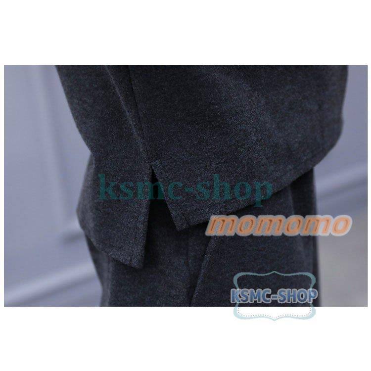 セットアップ レディース 秋冬 七分袖 トップス ハイネック 入学式 30代 卒業式 母 セレモニー 上下セット 通勤 大サイズ 40代 お洒落 ワイドパンツ 