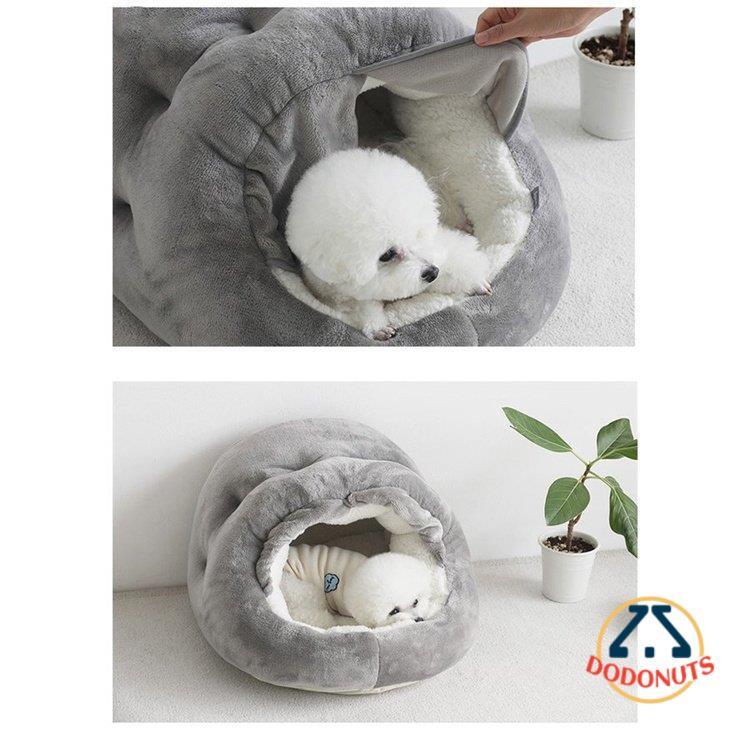 ペットハウス ペットベッド ドーム型 キャットハウス ふわふわ クッション イヌ小屋 秋 洗える 犬小屋 白 あったか 猫用 可愛い 犬用 ネコ耳付 マット 冬用 ねこ