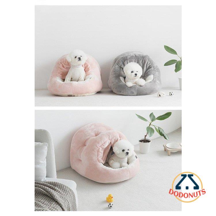 ペットハウス ペットベッド ドーム型 キャットハウス ふわふわ クッション イヌ小屋 秋 洗える 犬小屋 白 あったか 猫用 可愛い 犬用 ネコ耳付 マット 冬用 ねこ