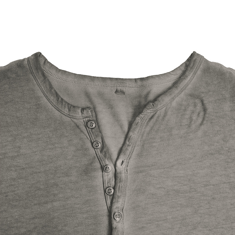 ヘンリーネックTシャツ メンズ ロンT Tシャツ 長袖 カットソー インナー 通気 ヘンリーネック 欧米サイズ 長袖Tシャツ 大きいサイズ トップス 