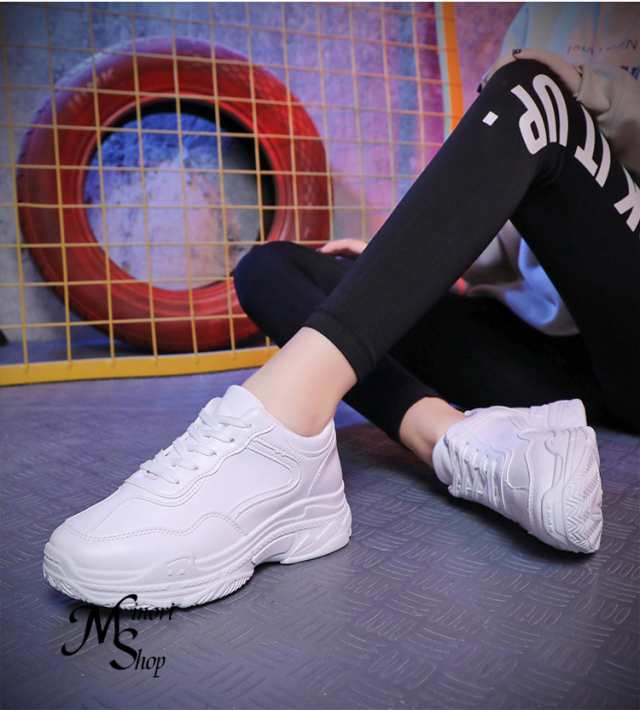 スニーカー レディース 厚底 白スニーカー ハイヒール インヒールローカット 身長アップ 大きいサイズ 美脚 韓国 背が高くなる 