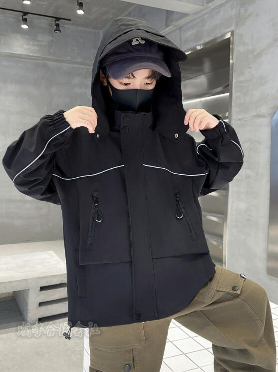 子供服 ウィンドブレーカー キッズ 女の子 ジップアップマウンテン長袖ジャケット ブルゾンジャンパー お出かけ ジュニア 女児 