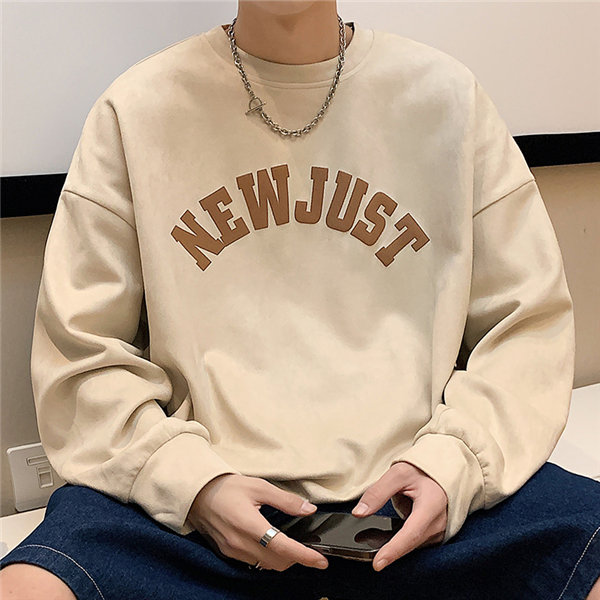 トレーナー メンズ プルオーバー ブラック 長袖 スポーツウェア プリント 長袖 韓国ファッション 英語文字 送料無料 デザイン Uネック 春秋 丸襟 