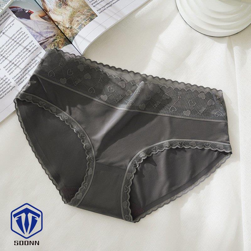 スタンダードショーツ ノーマル レディース 婦人 インナー 下着 パンツ レース フルバック ロゴ アウターに響きにくい ハート かわいい おしゃれ 