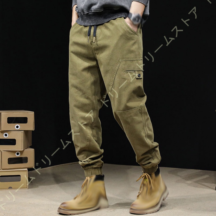 カーゴパンツ メンズ ロングパンツ おしゃれ ワークパンツ カジュアル ジョガー ズボン 作業ボゆったり テーパード ストレッチ アウトドア 綿 ポケット 