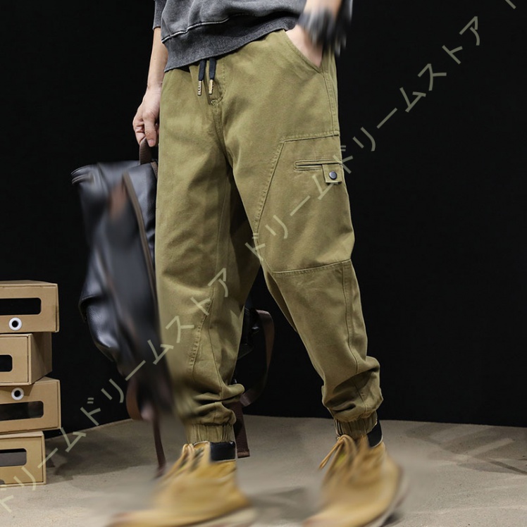 カーゴパンツ メンズ ロングパンツ おしゃれ ワークパンツ カジュアル ジョガー ズボン 作業ボゆったり テーパード ストレッチ アウトドア 綿 ポケット 