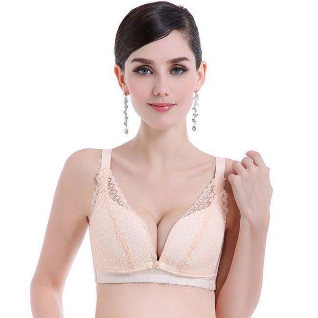 授乳 ブラジャー 授乳ブラ 授乳用 ブラ 肌着 インナー 前あき 下着 マタニティ 美妊婦シリーズ美胸 妊娠 ホック式 
