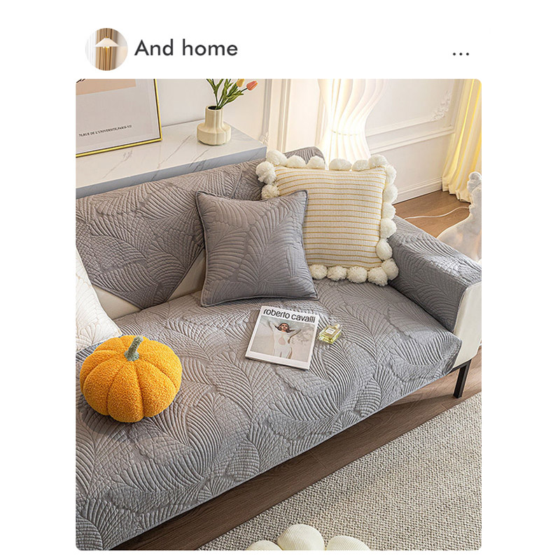 ソファーカバー 3 4人掛け 肘付き 肘なし かけるだけ 洗濯可 お洒落 葉柄 ソファーシーツ 汚れ防止 キズ防止 滑り止め ソファーパッド 四季適用 マルチカバー 