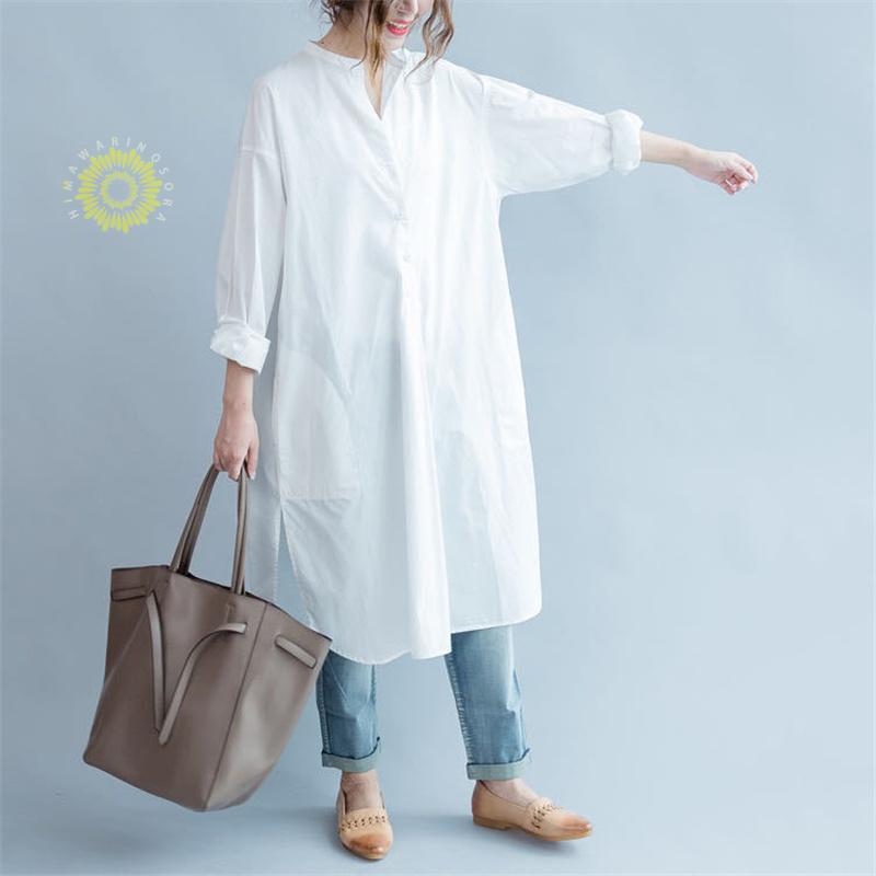 ワンピース レディース シャツワンピース ゆったり 春服 きれいめ ロング丈 長袖 ロングTシャツ 二次会 秋物 着痩せ カジュアル シャツ 