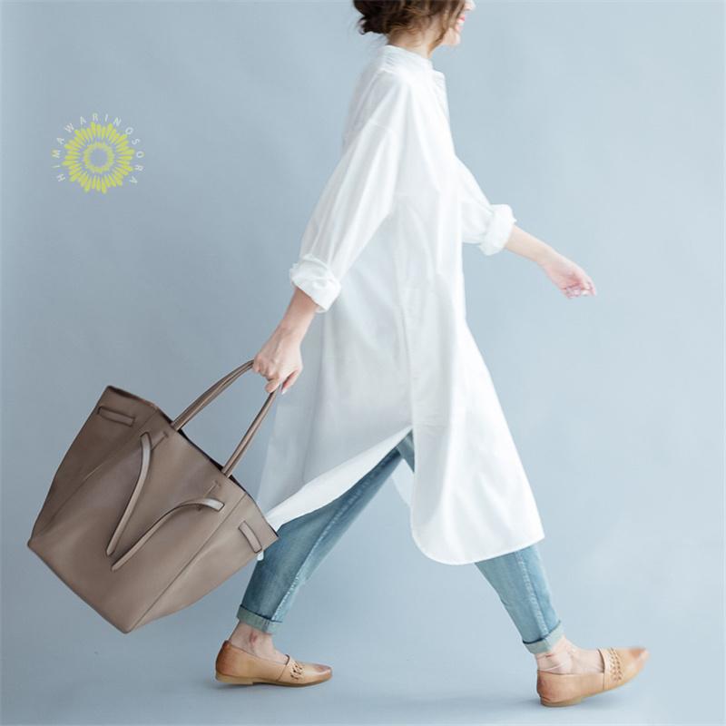 ワンピース レディース シャツワンピース ゆったり 春服 きれいめ ロング丈 長袖 ロングTシャツ 二次会 秋物 着痩せ カジュアル シャツ 
