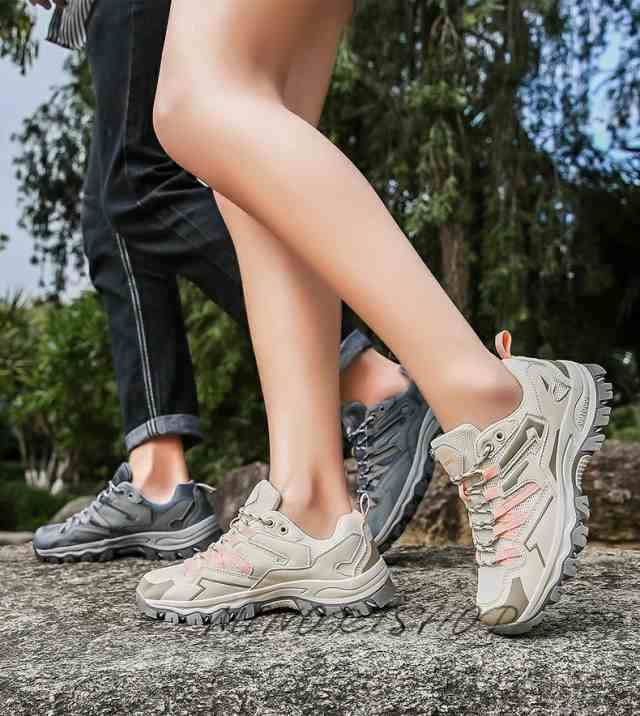 トレッキング登山靴 アウトドアペアルック 四季通用 防水 防滑 耐磨耗 衝撃吸収 ハイキングメ 