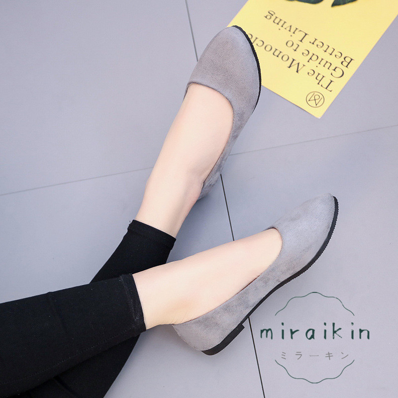 パンプス レディース 靴 スエード ぺたんこ バブーシュ 30代 ペタンコ 送料無料 20代 ローヒール パンプス フラットパンプス 40代 バレエ歩きやすい 