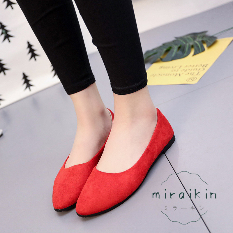 パンプス レディース 靴 スエード ぺたんこ バブーシュ 30代 ペタンコ 送料無料 20代 ローヒール パンプス フラットパンプス 40代 バレエ歩きやすい 