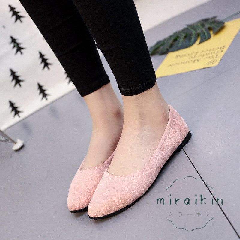 パンプス レディース 靴 スエード ぺたんこ バブーシュ 30代 ペタンコ 送料無料 20代 ローヒール パンプス フラットパンプス 40代 バレエ歩きやすい 