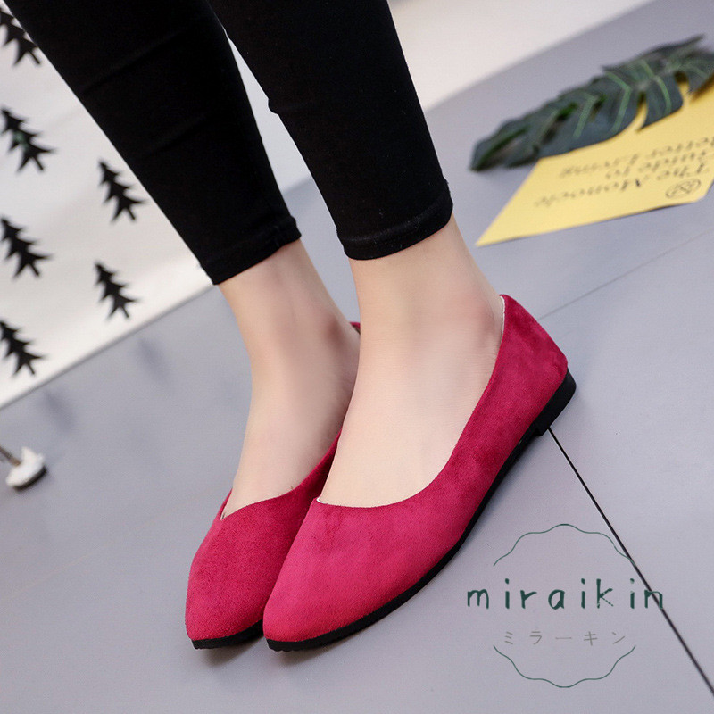 パンプス レディース 靴 スエード ぺたんこ バブーシュ 30代 ペタンコ 送料無料 20代 ローヒール パンプス フラットパンプス 40代 バレエ歩きやすい 