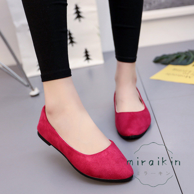 パンプス レディース 靴 スエード ぺたんこ バブーシュ 30代 ペタンコ 送料無料 20代 ローヒール パンプス フラットパンプス 40代 バレエ歩きやすい 