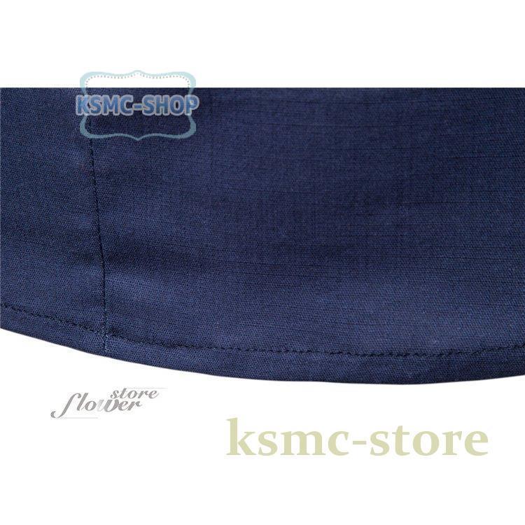 シャツ メンズ 無地 長袖 シャツ バンドカジュアル 春夏 ポケット 白シャツ シンプル 