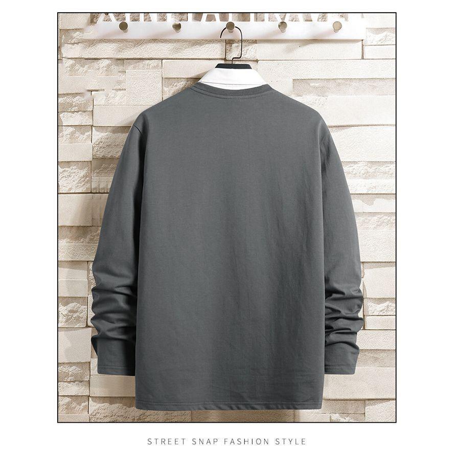 長袖Ｔシャツ メンズ トップス クルーネック 長袖 春服 カジュアル かっこいい 部屋着 通学 通勤 普段着 シンプル おしゃれ 