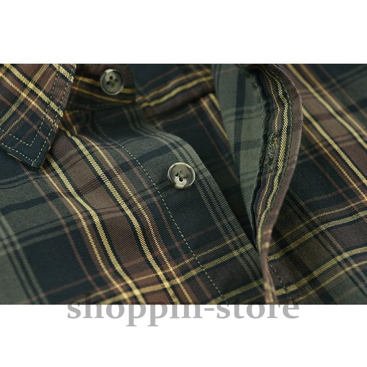 シャツ メンズ チェックシャツ カジュアルシャツ 切り替え 100%綿 春 ファッション 秋 トップス 長袖 春 