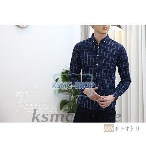 チェックシャツ 長袖シャツ シャツ メンズ ボタンダウンシャツ メンズシャツ 長袖 春 スリムシャツ ビジネス シャツ カジュアルシャツ 