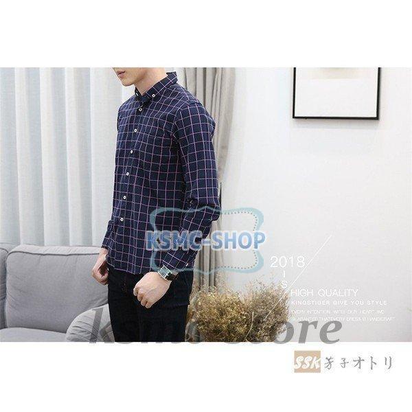 チェックシャツ 長袖シャツ シャツ メンズ ボタンダウンシャツ メンズシャツ 長袖 春 スリムシャツ ビジネス シャツ カジュアルシャツ 