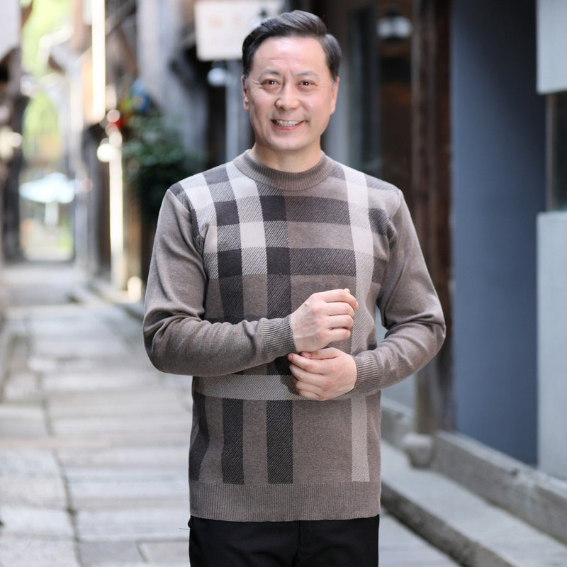 ニット セーター メンズ◆クルーネック秋服 冬服 紳士 メンズ シニアファッション クリスマス 誕生日 ギフト プレゼント 敬老の日 シニア ゴルフ 