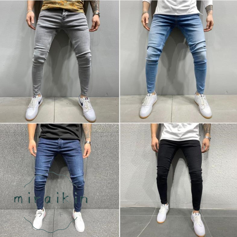デニムパンツ メンズ スキニー パンツ ジーパン ストレッチパンツ 大きいサイズ 春夏秋 新作 カジュアル ロング丈 ジーンズ 送料無料 大きいサイズ 薄手 