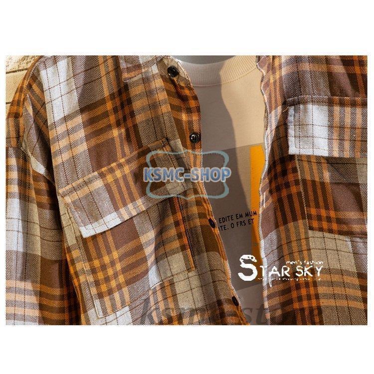 チェックシャツ メンズ トップス 長袖シャツ ボタンシャツ ネルシャツ 秋 カジュアルシャツ 秋服 胸ポッケト 冬 メンズファッション 