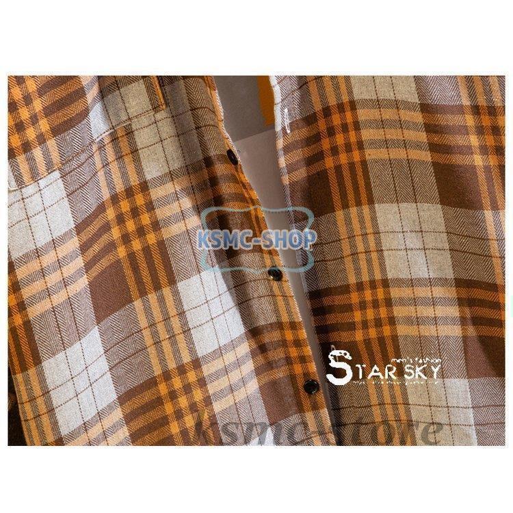 チェックシャツ メンズ トップス 長袖シャツ ボタンシャツ ネルシャツ 秋 カジュアルシャツ 秋服 胸ポッケト 冬 メンズファッション 