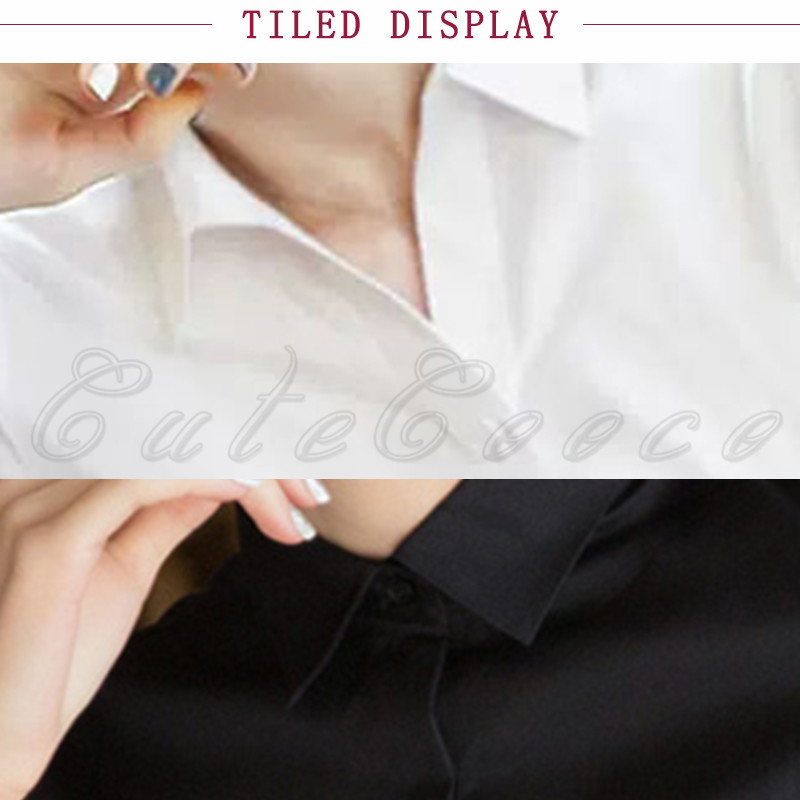 開襟 シャツ オフィス ビジネス ブラウス 長袖 結婚式 レディース 黒 就活 フォーマル スーツ 送料無料 カッターシャツ レギュラー白 ワイシャツ 面接 