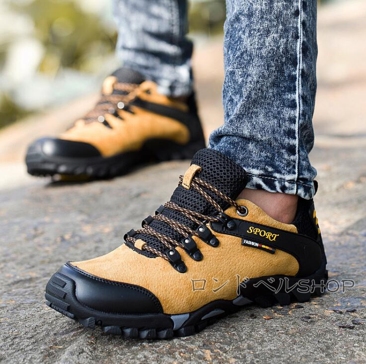 トレッキングメンズ アウトドアローカットスニーカー 運動靴 軽量 登山靴 登山 山登り 通気 キャンプ おしゃれ ハイキング 遠足 