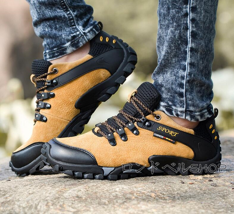 トレッキングメンズ アウトドアローカットスニーカー 運動靴 軽量 登山靴 登山 山登り 通気 キャンプ おしゃれ ハイキング 遠足 