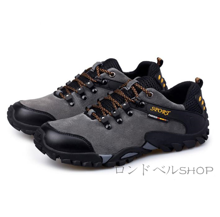 トレッキングメンズ アウトドアローカットスニーカー 運動靴 軽量 登山靴 登山 山登り 通気 キャンプ おしゃれ ハイキング 遠足 