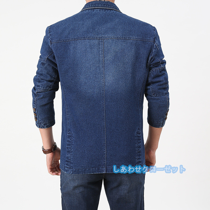 テーラードジャケット メンズ おしゃれ ブレザージャケット デニムジャケット カジュアルスーツ 通勤 春秋冬 フォマールスーツアウター ビジネススーツ 