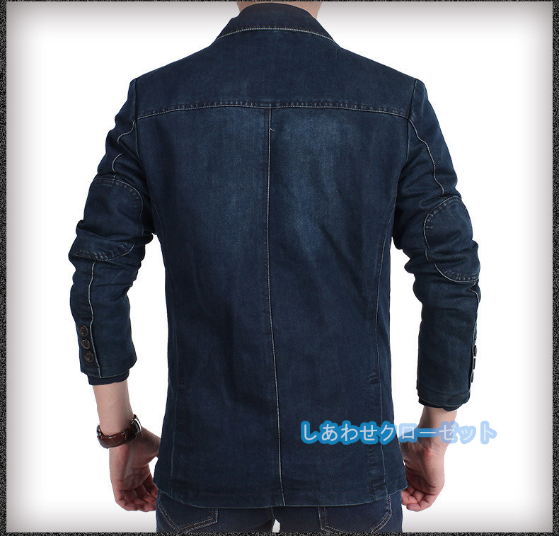 テーラードジャケット メンズ おしゃれ ブレザージャケット デニムジャケット カジュアルスーツ 通勤 春秋冬 フォマールスーツアウター ビジネススーツ 