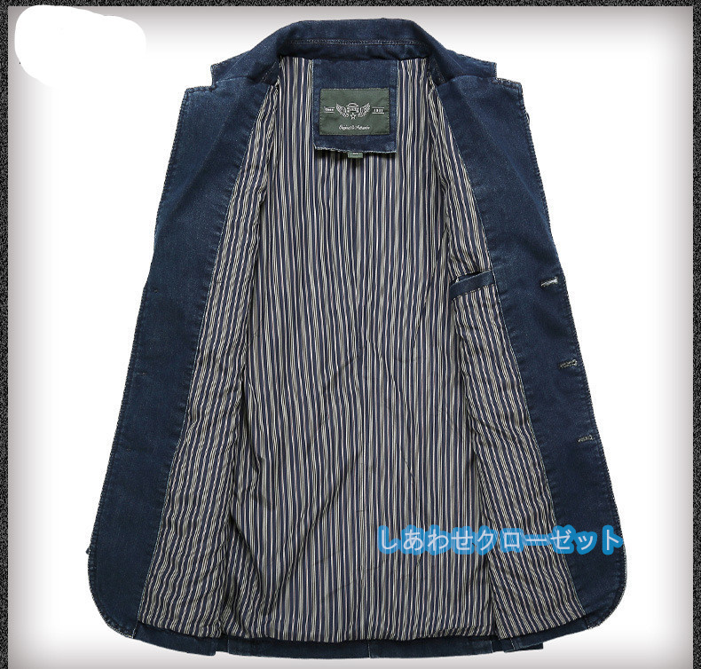 テーラードジャケット メンズ おしゃれ ブレザージャケット デニムジャケット カジュアルスーツ 通勤 春秋冬 フォマールスーツアウター ビジネススーツ 