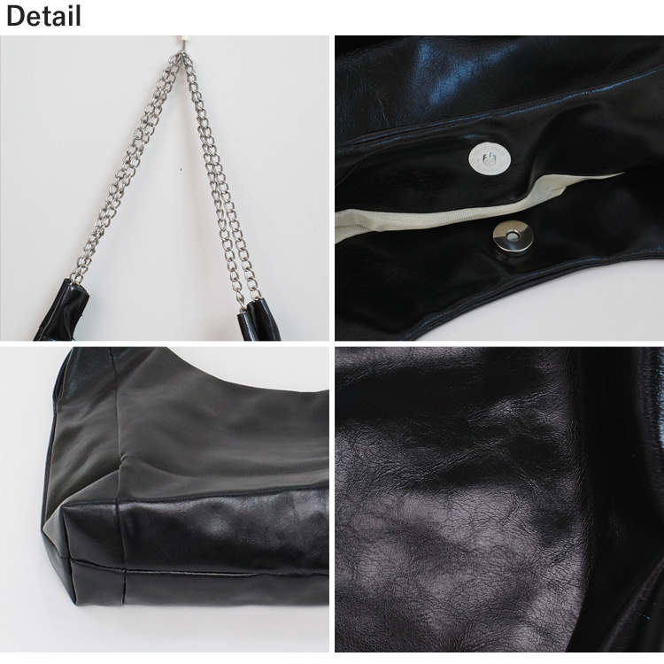 全品送料無料一部除く チェーンハンドル フェイクレザー トートバッグ レディース 韓国 おしゃれ 。 プチプラ 