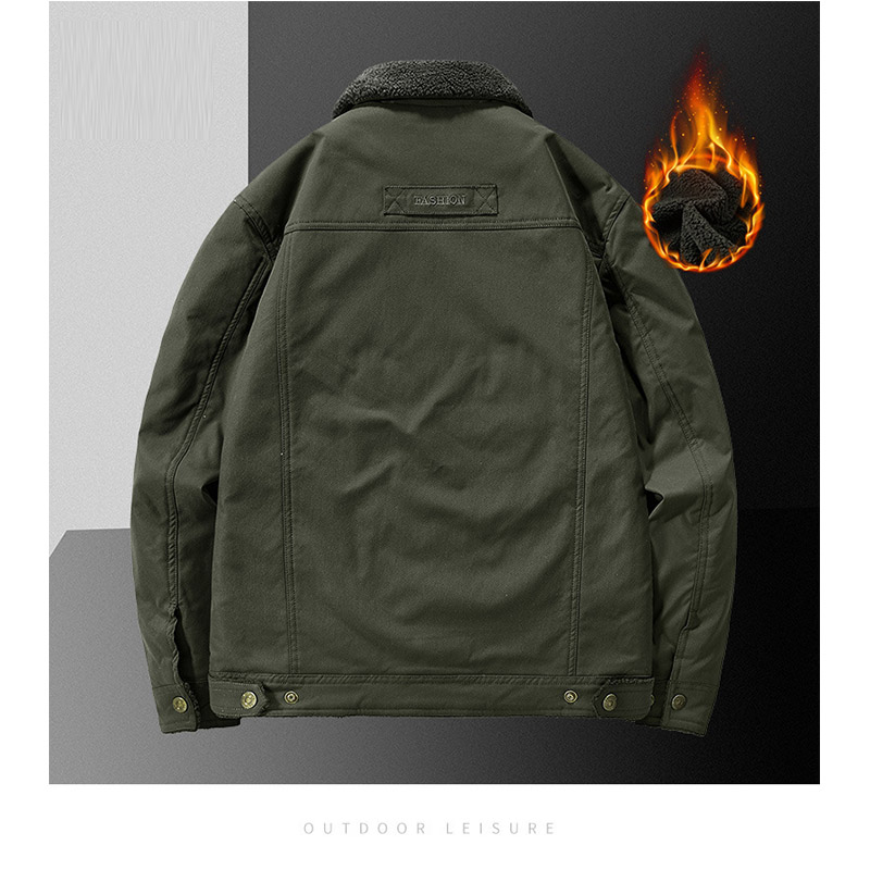 ミリタジャケット メンズ ボアブルゾン 防寒着 裏起毛 裏ボア 通勤 コットン 保温 冬服 防風 秋冬 アウトドア 厚手 あったか ファッション通学 アウター 