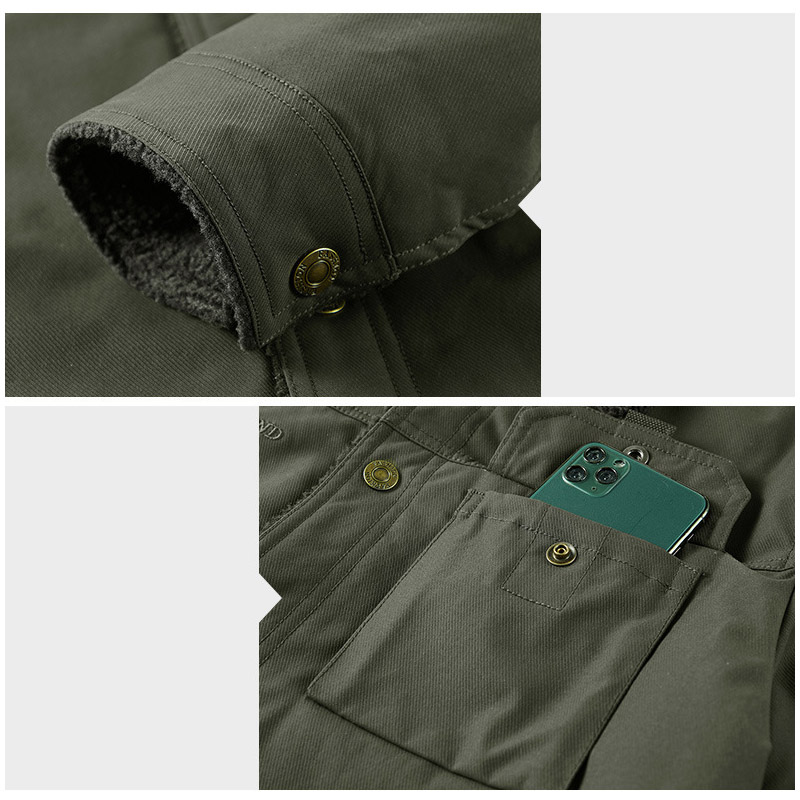 ミリタジャケット メンズ ボアブルゾン 防寒着 裏起毛 裏ボア 通勤 コットン 保温 冬服 防風 秋冬 アウトドア 厚手 あったか ファッション通学 アウター 