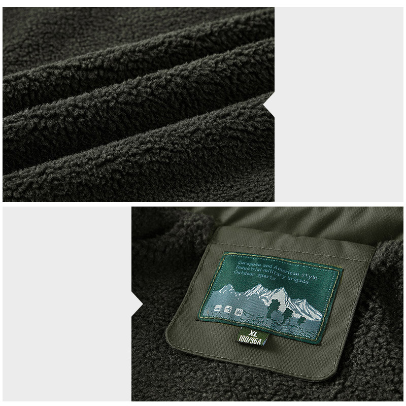 ミリタジャケット メンズ ボアブルゾン 防寒着 裏起毛 裏ボア 通勤 コットン 保温 冬服 防風 秋冬 アウトドア 厚手 あったか ファッション通学 アウター 