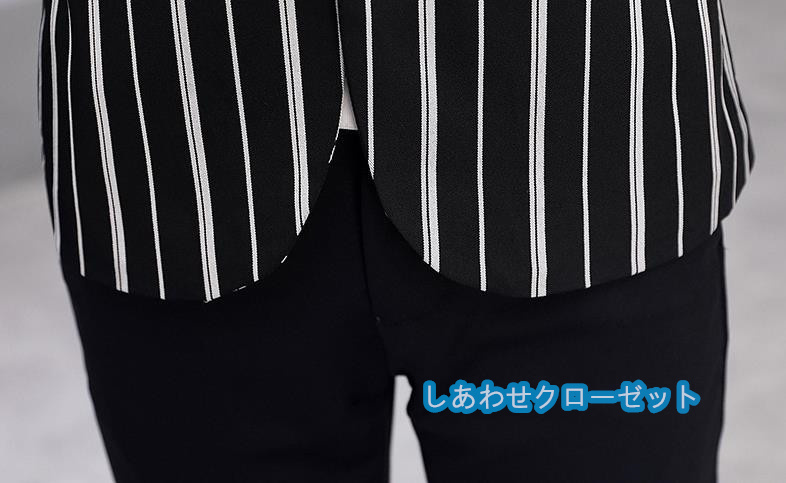 テーラードジャケット メンズ おしゃれ ブレザージャケット カジュアルスーツ ボーダー柄 紳士用 フォマールスーツ ビジネススーツ アウター 春秋冬 通勤 