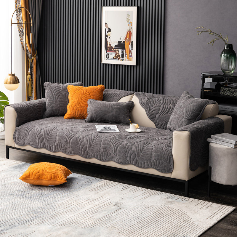 ソファーカバー 3 4人掛け肘付き 肘なし かけるだけ ソファーシーツ 汚れ防止 葉柄 高級感 ソファーカバー キズ防止 ソファーパッド マルチカバー お洒落 