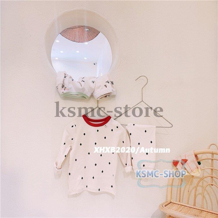 保温下着 キッズ 子供パジャマ 女の子男の子 ベビー 秋冬 ナイトウェア 子供用 トップス 子供服 セットアップ ルームウェア 可愛い 長袖 部屋着 純綿 寝巻き 