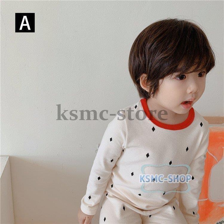 保温下着 キッズ 子供パジャマ 女の子男の子 ベビー 秋冬 ナイトウェア 子供用 トップス 子供服 セットアップ ルームウェア 可愛い 長袖 部屋着 純綿 寝巻き 