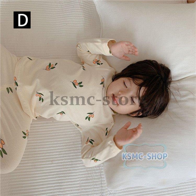 保温下着 キッズ 子供パジャマ 女の子男の子 ベビー 秋冬 ナイトウェア 子供用 トップス 子供服 セットアップ ルームウェア 可愛い 長袖 部屋着 純綿 寝巻き 