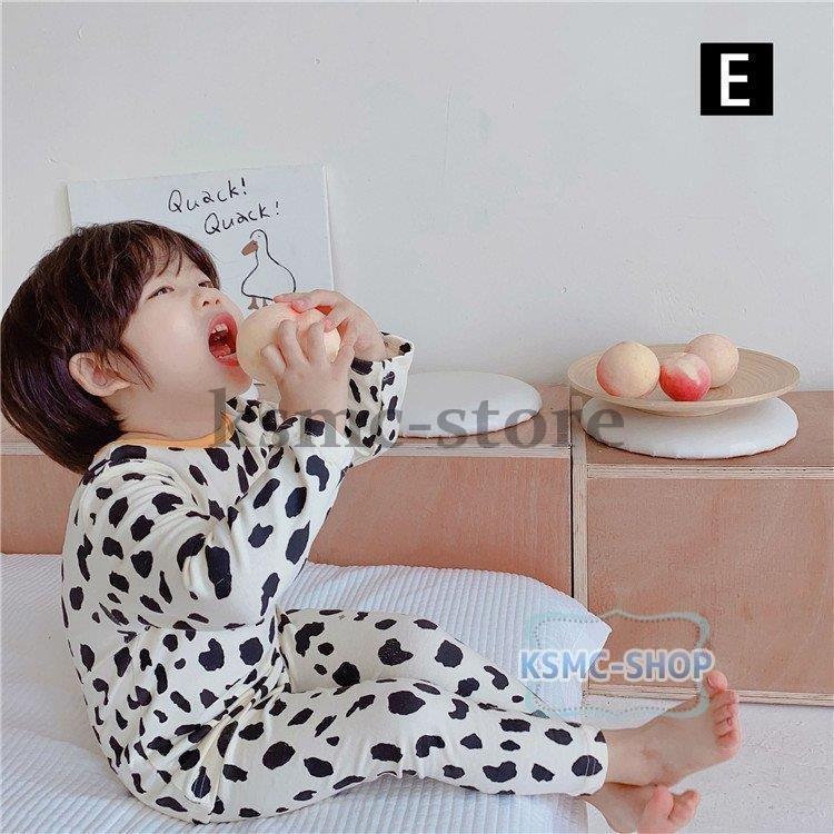 保温下着 キッズ 子供パジャマ 女の子男の子 ベビー 秋冬 ナイトウェア 子供用 トップス 子供服 セットアップ ルームウェア 可愛い 長袖 部屋着 純綿 寝巻き 