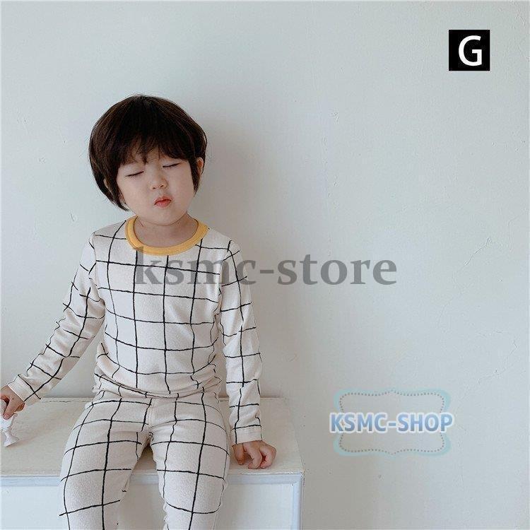 保温下着 キッズ 子供パジャマ 女の子男の子 ベビー 秋冬 ナイトウェア 子供用 トップス 子供服 セットアップ ルームウェア 可愛い 長袖 部屋着 純綿 寝巻き 