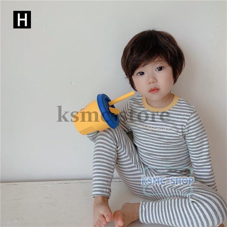 保温下着 キッズ 子供パジャマ 女の子男の子 ベビー 秋冬 ナイトウェア 子供用 トップス 子供服 セットアップ ルームウェア 可愛い 長袖 部屋着 純綿 寝巻き 