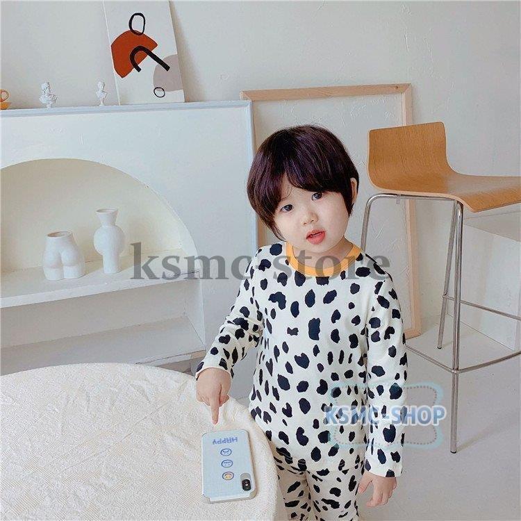 保温下着 キッズ 子供パジャマ 女の子男の子 ベビー 秋冬 ナイトウェア 子供用 トップス 子供服 セットアップ ルームウェア 可愛い 長袖 部屋着 純綿 寝巻き 
