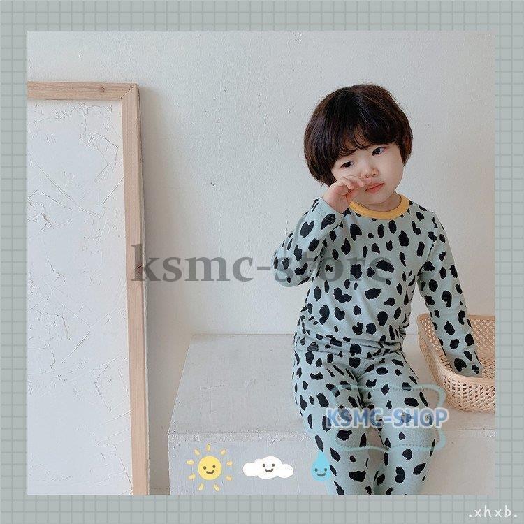 保温下着 キッズ 子供パジャマ 女の子男の子 ベビー 秋冬 ナイトウェア 子供用 トップス 子供服 セットアップ ルームウェア 可愛い 長袖 部屋着 純綿 寝巻き 